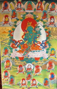 二十一度母 (布框印刷唐卡)