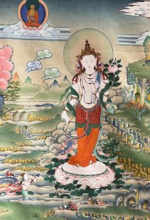 金剛薩埵 (布框印刷唐卡)
