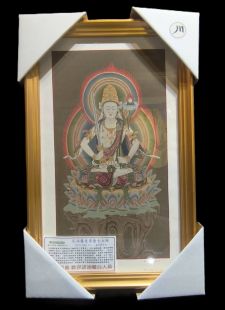 東秘唐卡大師 Surya Lama 手繪 〝 虛空藏菩薩 〝