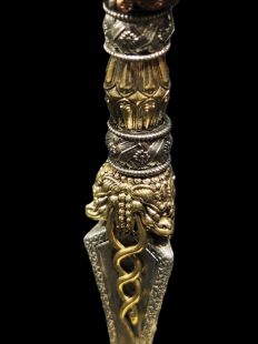 三面普巴杵16cm (含底座)